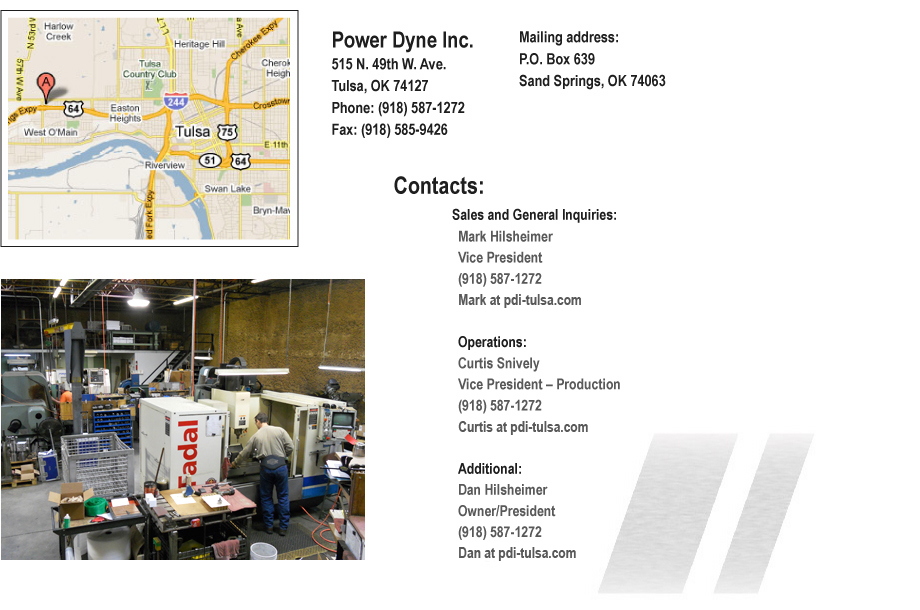 PowerDyne Tulsa Oklahoma Contact